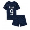 Paris Saint-Germain Mauro Icardi #9 Hemmaställ Barn 2022-23 Korta ärmar (+ Korta byxor)